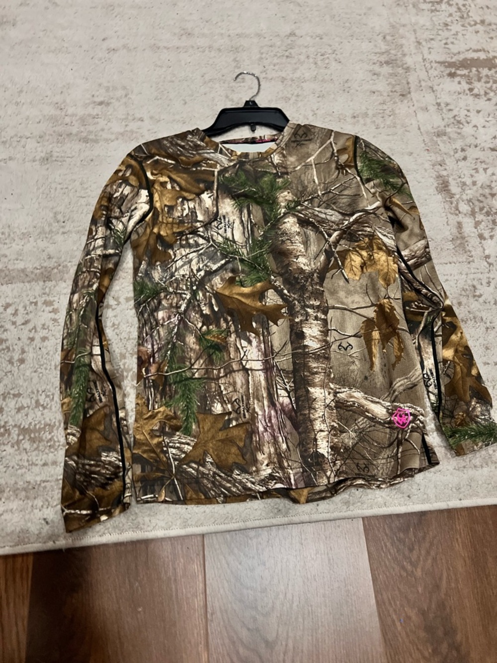 Girls' Long-Sleeve Camo Tee - Brown/Green